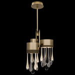 Rain Pendant - Bronze / Gold