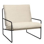 Desert Outdoor Armchair - Black / Off-White Boucle