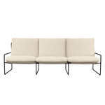 Desert Outdoor Sofa - Black / Off-White Boucle
