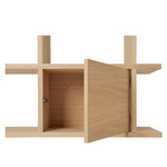 Kona Bookcase Cabinet Insert - Natural Oak Veneer