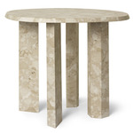 Taula Side Table - Sand Marble