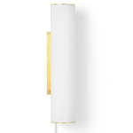 Vuelta Plug-In Wall Light - Brass / Opal