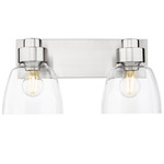 Remy Bathroom Vanity Light - Pewter / Clear