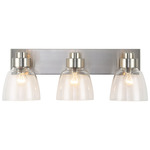 Remy Bathroom Vanity Light - Pewter / Clear