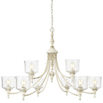 Keating Chandelier - Antique Ivory
