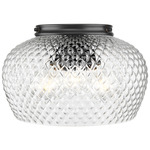 Adeline Ceiling Light Fixture - Matte Black / Clear