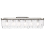 Ciara 6-Light Ceiling Light - Peruvian Silver / Clear Hammered Glass