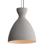 Aethera Color-Select Pendant - Matte Black / Grey Cement