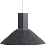 Faroe Pendant - Matte Black / Flecked Black / Grey