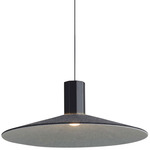 Faroe Pendant - Matte Black / Flecked Black / Grey