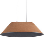 Faroe Large Round Pendant - Coffee / Coffee / Black