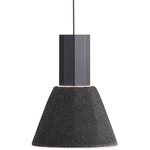 Faroe Pendant - Matte Black / Flecked Black / Grey