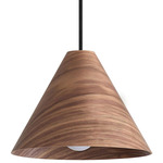 Conique Pendant - Dark Walnut