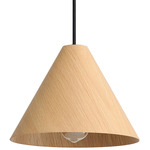Conique Pendant - Light Walnut