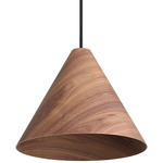 Conique Pendant - Dark Walnut