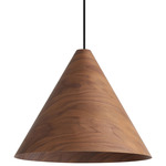 Conique Pendant - Dark Walnut