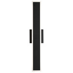 Obsidian Outdoor Wall Sconce - Sand Black