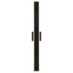 Obsidian Outdoor Wall Sconce - Sand Black