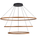 Veritas 3-Tier Chandelier - Walnut