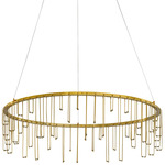 Lucerna Chandelier - Stainless Steel Gold