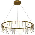 Lucerna Chandelier - Stainless Steel Gold