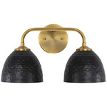 Shepard Bathroom Vanity Light - Modern Brass / Matte Black