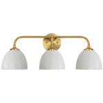 Shepard Bathroom Vanity Light - Modern Brass / Matte White