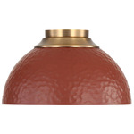 Shepard Ceiling Light Fixture - Modern Brass / Russet Clay