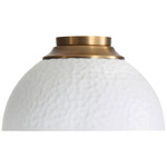 Shepard Ceiling Light Fixture - Modern Brass / Matte White