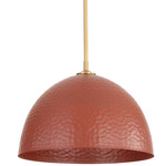 Shepard Pendant - Modern Brass / Russet Clay