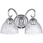 Audra Bathroom Vanity Light - Chrome / Clear