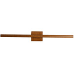 Vireo Bathroom Vanity Light - Walnut
