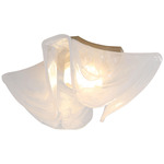 Glacier Ceiling Light - Polished Nickel / Clear Icy