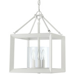 Smyth Convertible 3-Light Chandelier - Natural White / Clear