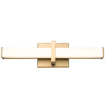 Elon Bathroom Vanity Light - Brushed Champagne Brass / Opal