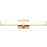 Elon Bathroom Vanity Light - Brushed Champagne Brass / Opal