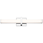 Elon Bathroom Vanity Light - Chrome / Opal