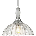 Audra Pendant - Chrome / Clear