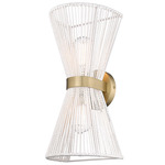 Avon 2 - Light Wall Sconce - Brushed Champagne Brass