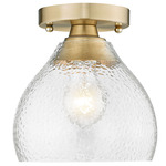 Ariella Semi Flush Ceiling Light - Brushed Champagne Brass
