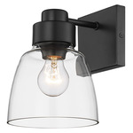 Remy Wall Sconce - Matte Black / Clear