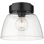 Remy Ceiling Light Fixture - Matte Black / Clear