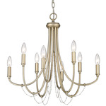 Kamila Chandelier - White Gold
