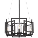 Marco Pendant - Matte Black / Clear