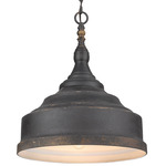 Keating Pendant - Antique Black Iron
