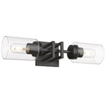 Tribeca 2 Light Wall Sconce - Matte Black