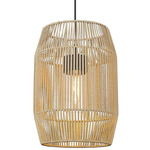 Seabrooke Outdoor Pendant - Natural Black / Summer Sands