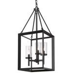 Smyth Pendant - Matte Black / Clear