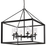 Smyth Chandelier - Matte Black / Clear