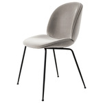 Beetle Upholstered Dining Chair - Black / Tempo 17